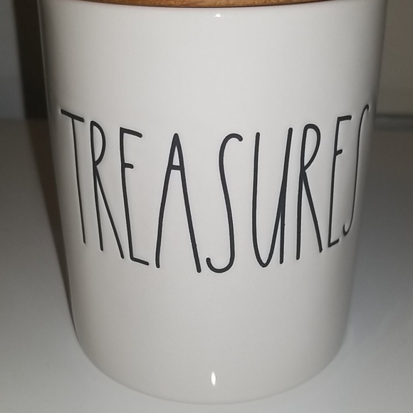 Brand new Rae Dunn "TREASURES"  container - Picture 2 of 6